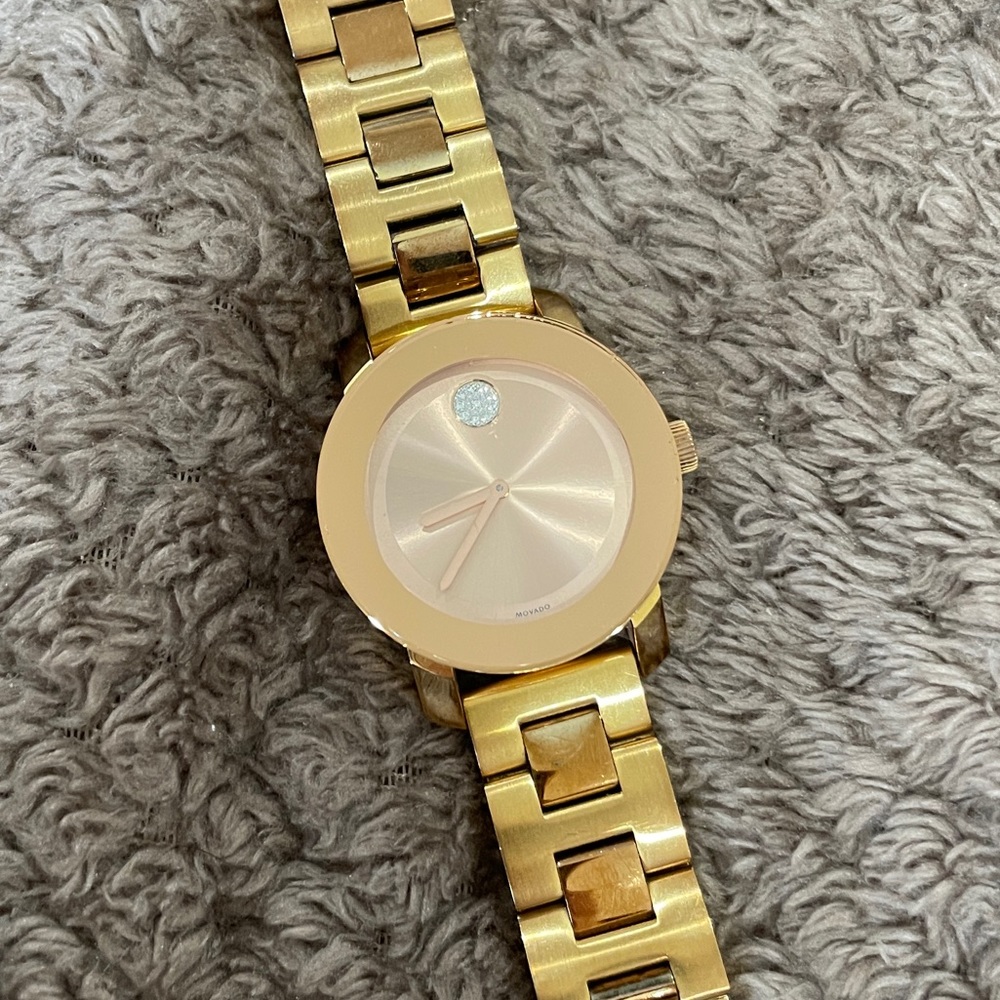 Rose Gold Movado BOLD - Womens Watch Vintage